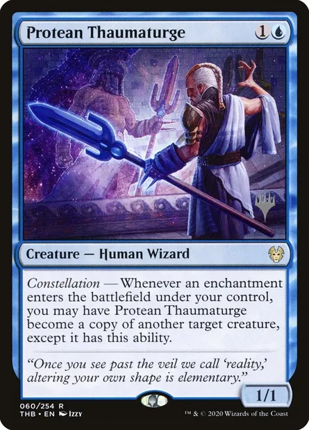 Protean Thaumaturge, Magic card PTHB 60p — Theros Beyond Death Promos set