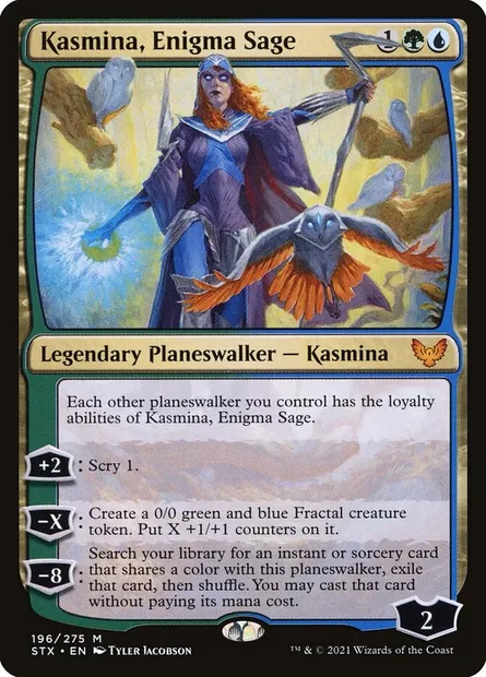 Kasmina, Enigma Sage, Magic card STX 196 — Strixhaven: School of Mages set