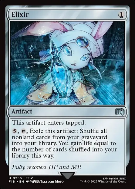 Elixir, Magic card FIN 256 — Final Fantasy set