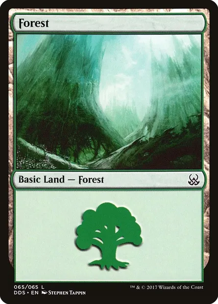 Forêt, carte Magic DDS 65 — extension Duel Decks: Mind vs. Might