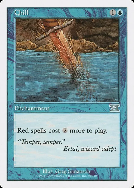 Chill, Magic card 6ED 60 — Classic Sixth Edition set