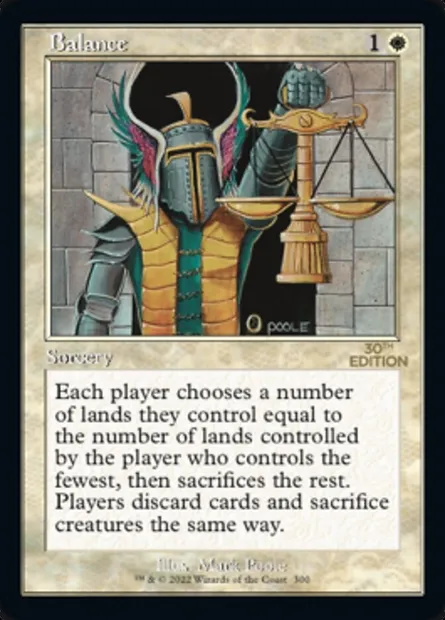 Balance, Magic card 30A 300 — 30th Anniversary Edition set