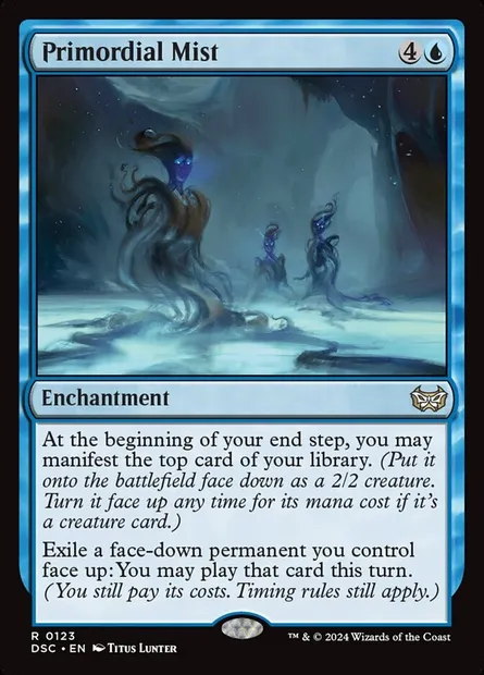 Primordial Mist, Magic card DSC 123 — Duskmourn: House of Horror Commander set