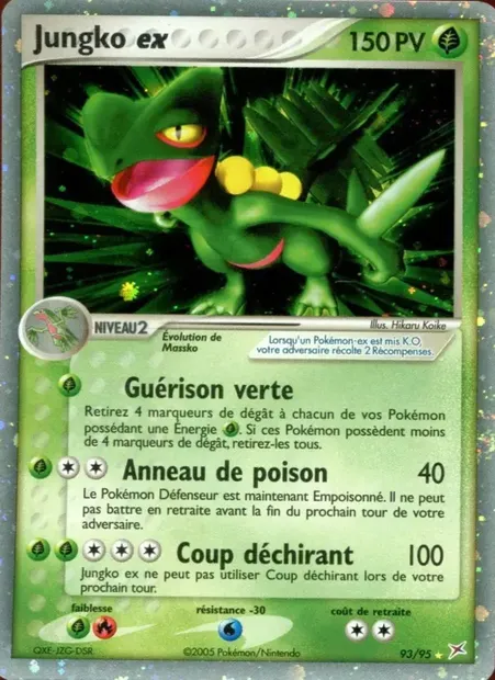 Jungko ex, carte Pokémon MA 93 — extension EX Team Magma vs Team Aqua