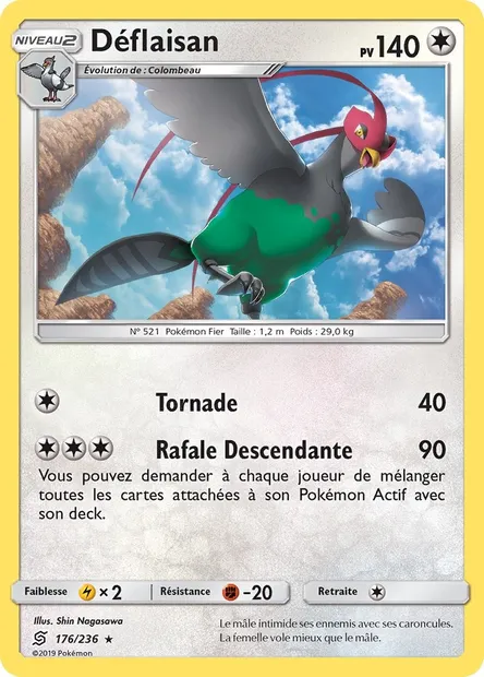 Déflaisan, carte Pokémon UNM 176 — extension Harmonie des Esprits