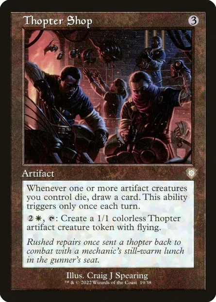 Thopter Shop, Magic card BRC 19 — The Brothers' War Commander set