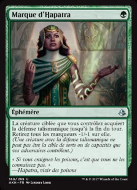 Marque d'Hapatra, carte Magic AKH 169 — extension Amonkhet