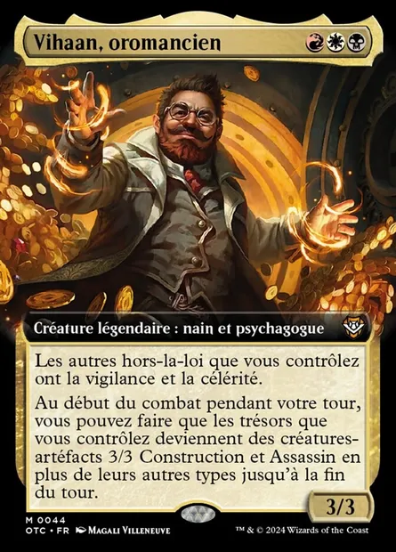 Vihaan, oromancien, carte Magic OTC 44 — extension Outlaws of Thunder Junction Commander