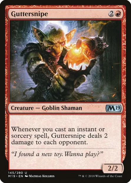 Guttersnipe, Magic card M19 145 — Core Set 2019 set