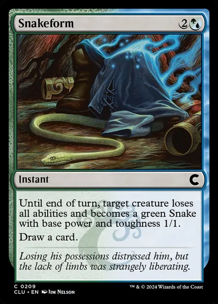 Forme du serpent, carte Magic CLU 209 — extension Ravnica: Clue Edition