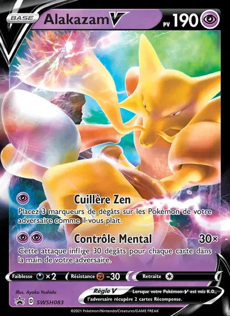 Alakazam V, carte Pokémon SWSH 083 — extension Promo SWSH