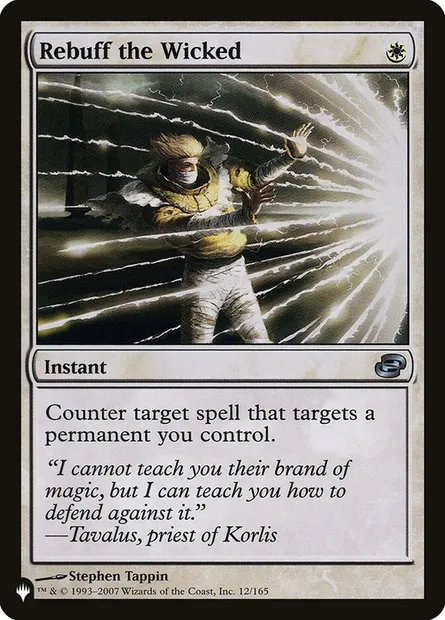 Rebuff the Wicked, Magic card PLST PLC-12 — The List set