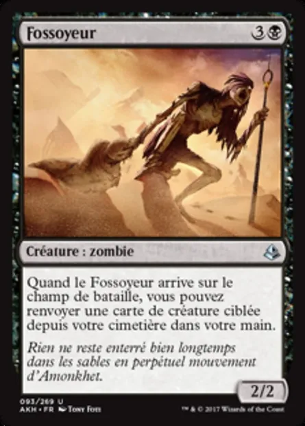 Fossoyeur, carte Magic AKH 93 — extension Amonkhet