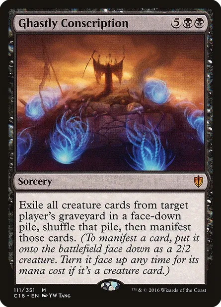 Ghastly Conscription, Magic card C16 111 — Commander 2016 set