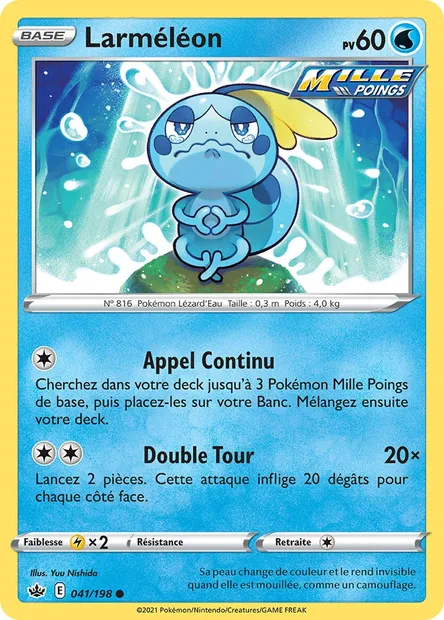 Larméléon, carte Pokémon CRE 41 — extension Règne de Glace