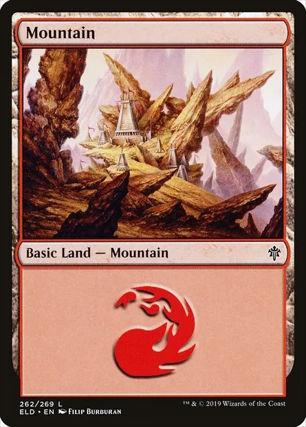 Mountain, Magic card ELD 262 — Throne of Eldraine set