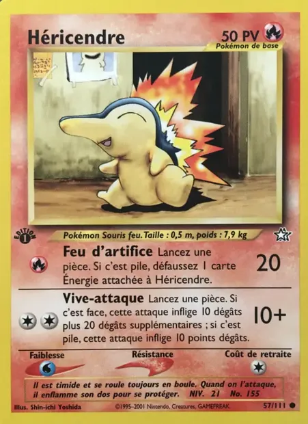 Héricendre, carte Pokémon NG 57 — extension Neo Genesis
