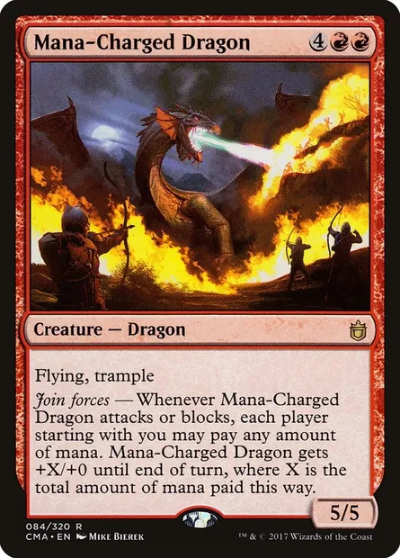 Mana-Charged Dragon, Magic card CMA 84 — Commander Anthology set