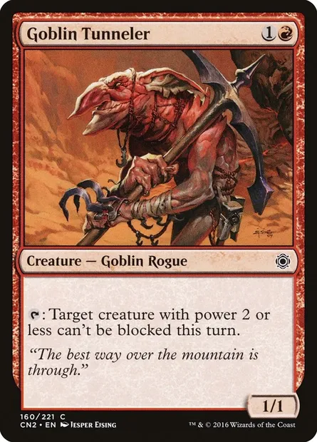 Goblin Tunneler, Magic card CN2 160 — Conspiracy: Take the Crown set
