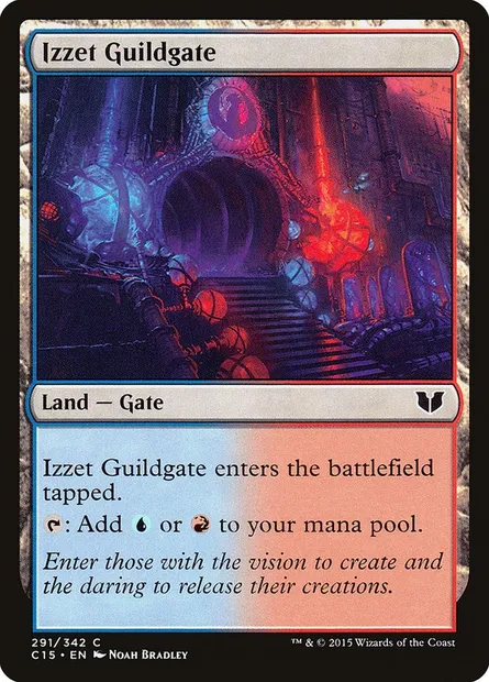Izzet Guildgate, Magic card C15 291 — Commander 2015 set