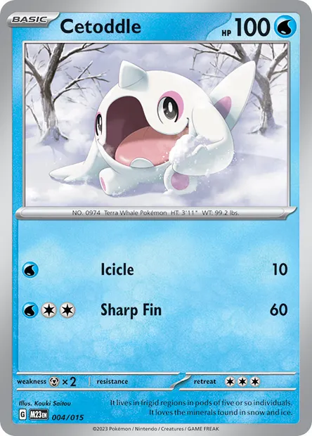 Cetoddle, Pokémon card MCD23 4 — McDonald's Collection 2023 set