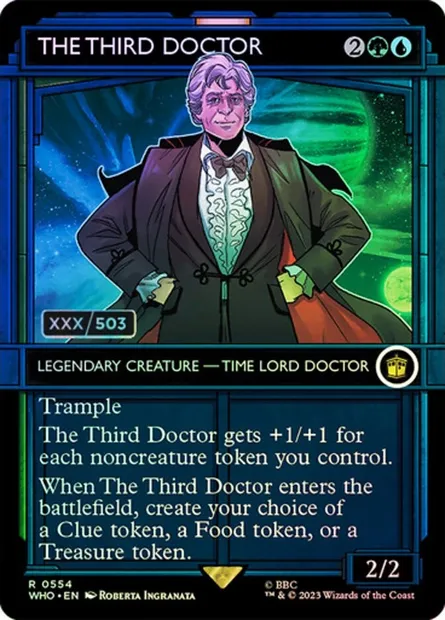 The Third Doctor, Magic card WHO 554z — Doctor Who set