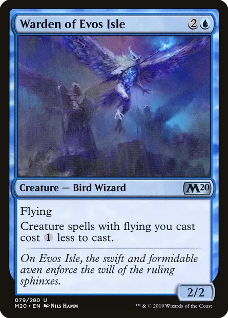 Warden of Evos Isle, Magic card M20 79 — Core Set 2020 set