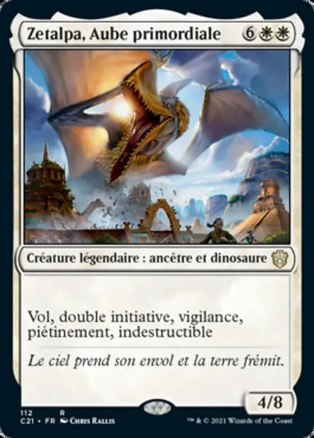 Zetalpa, Aube primordiale, carte Magic C21 112 — extension Commander 2021