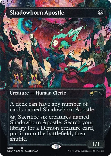 Apôtre né des ombres, carte Magic SLD 688 — extension Secret Lair Drop