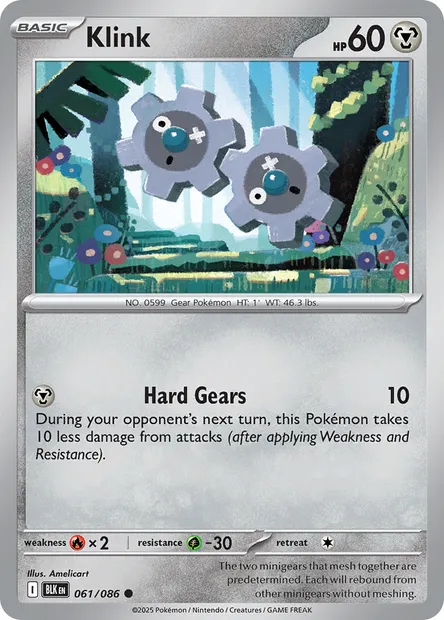 Klink, Pokémon card BLK 061 — Black Bolt set