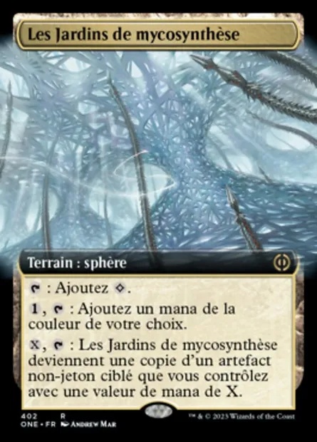 Les Jardins de mycosynthèse, carte Magic ONE 402 — extension Tous Phyrexians