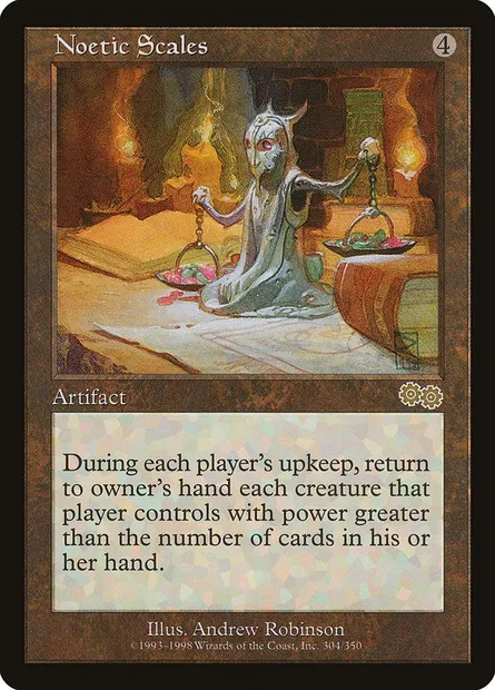 Noetic Scales, Magic card USG 304 — Urza's Saga set