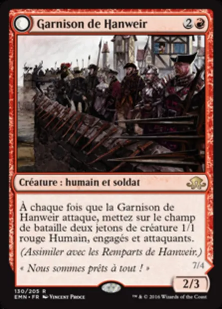 Garnison de Hanweir, carte Magic EMN 130 — extension La lune hermétique