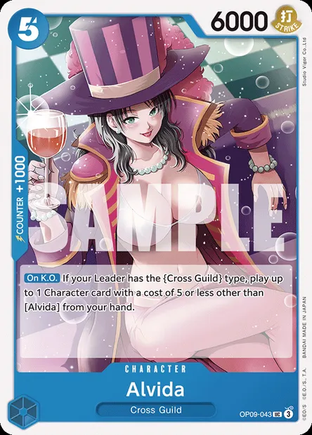 Alvida, One Piece card OP09-043 — EMPERORS IN THE NEW WORLD set