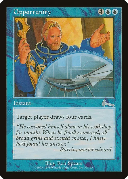 Opportunity, Magic card ULG 37 — Urza's Legacy set