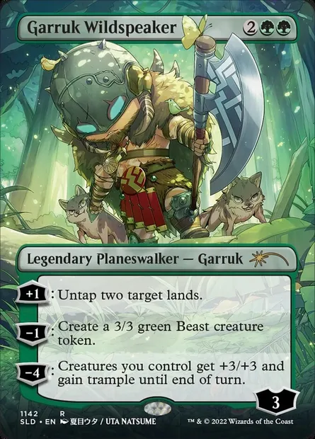 Garruk Wildspeaker, Magic card SLD 1142 — Secret Lair Drop set