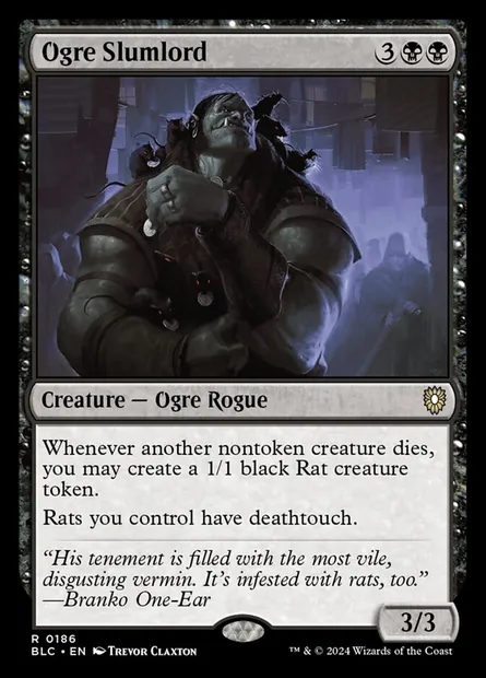Ogre Slumlord, Magic card BLC 186 — Bloomburrow Commander set