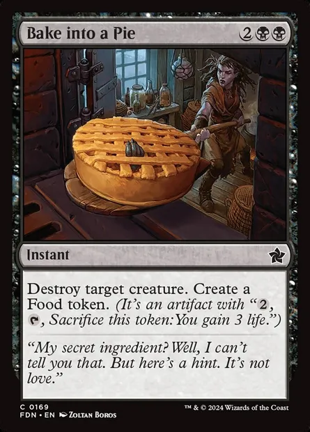 Bake into a Pie, Magic card FDN 169 — Foundations set