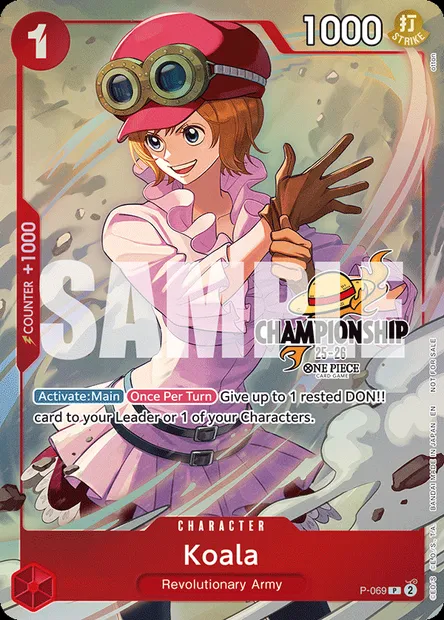 Koala, One Piece card P-069 — Promotion card set