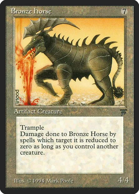 Bronze Horse, carte Magic LEG 276 — extension Legends