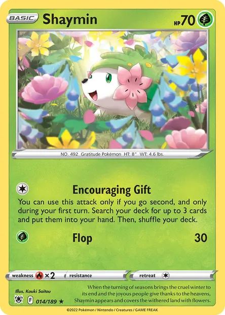 Shaymin, Pokémon card ASR 014 — Astral Radiance set