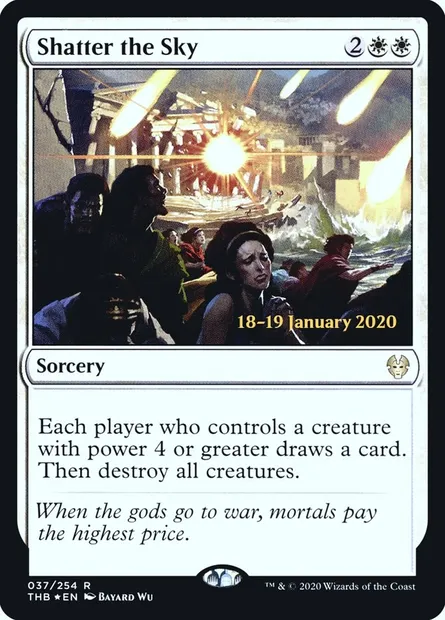 Shatter the Sky, Magic card PTHB 37s — Theros Beyond Death Promos set