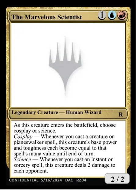 The Marvelous Scientist, carte Magic UNK RZ04j — extension Unknown Event