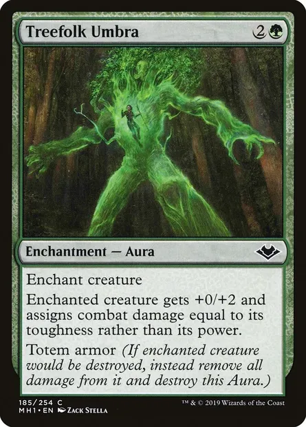 Treefolk Umbra, Magic card MH1 185 — Modern Horizons set