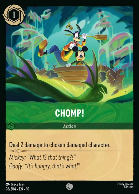 Chomp!, Disney Lorcana card CH10-096 — Whispers in the Well set