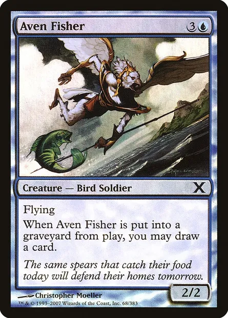 Pêcheur avemain, carte Magic 10E 68★ — extension Dixième édition