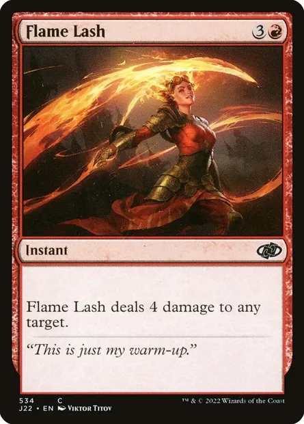 Flame Lash, Magic card J22 534 — Jumpstart 2022 set