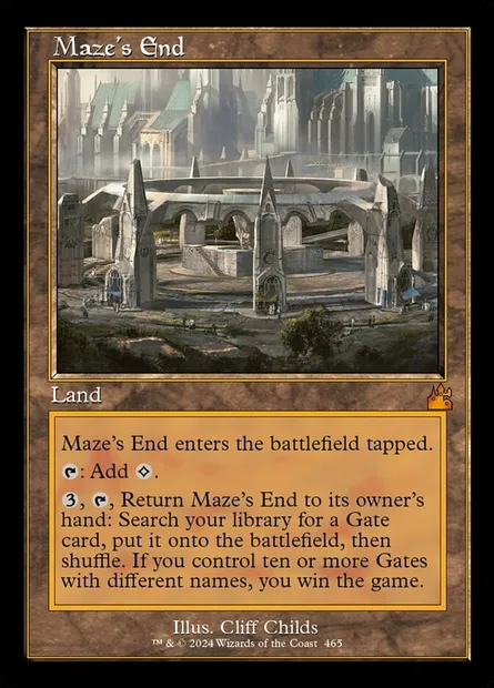 Maze's End, Magic card RVR 465 — Ravnica Remastered set