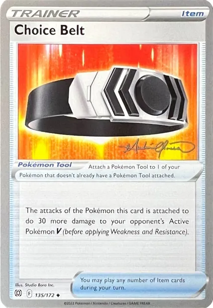 Choice Belt, Pokémon card WCD22 135-2 — World Championship Decks 2022 set