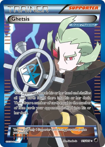 Ghetsis, Pokémon card PLF 115 — Plasma Freeze set